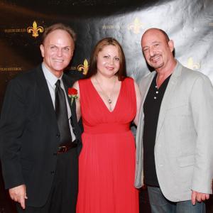 Julia Davis BJ Davis of Fleur De Lis Film Studios and Mark Borde of Freestyle Releasing at the premiere of Top Priority The Terror Within at the Academy of Motion Picture Arts and Sciences on May 16 2012