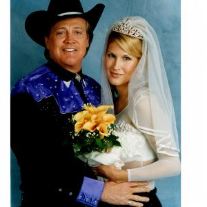 Wedding photo of ScottLee Majors and Kimberly Julienne Davis taken off the set of Too Much Sun comedy series