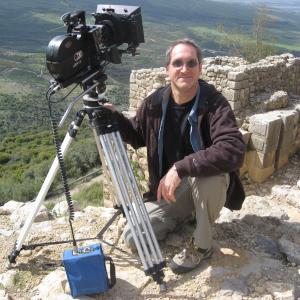 On Location in the Golan Heights, Israel. Shooting the feature, 