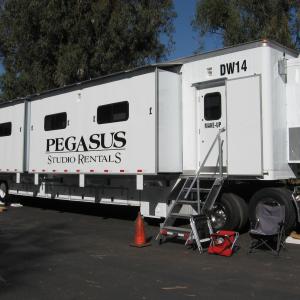 Jeffs newest 53 Pegasus makeup trailer