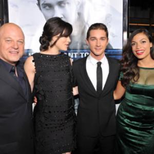 Michael Chiklis, Rosario Dawson, Shia LaBeouf and Michelle Monaghan at event of Eagle Eye (2008)