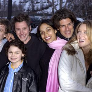 Nathan Crooker, Rosario Dawson, Amy Redford, Brendan Sexton III, Stephen Marshall and Brett DelBuono at event of This Revolution (2005)