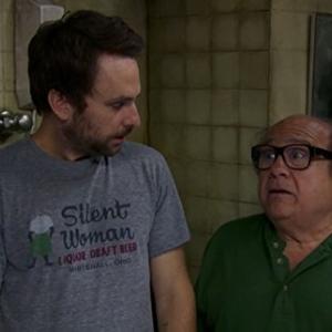 Still of Danny DeVito and Charlie Day in Its Always Sunny in Philadelphia Frank Retires 2015