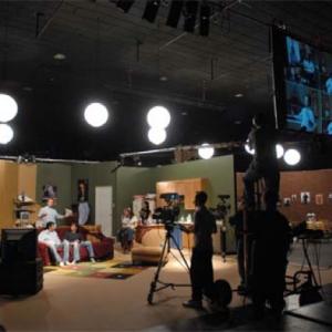 On the set of the sit-com pilot, PostGrad. Directed by Jeffrey Day