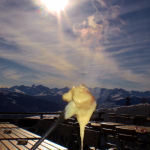 Beatrice's beloved Swiss alps with cheese fondue
