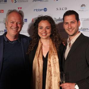 Guido De Craene with Charlotte Mattiussi and Vincenzo Caci at the 2013 Cannes Festival