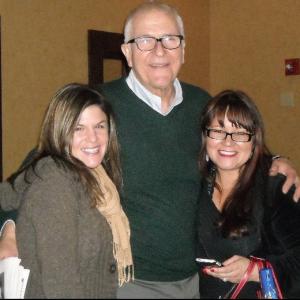 Rags to Riches Creator Bernie Kukoff standing with his two favorite young actresses Heidi Zeigler and Blanca DeGarr