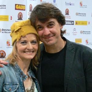 Azucena de la Fuente and Javier Veiga at event