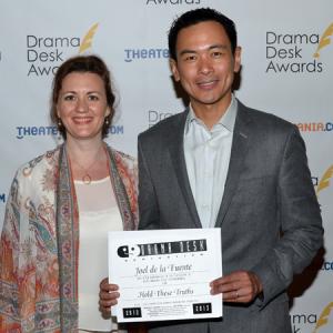 With Director Lisa Rothe at the 2013 Drama Desk Nominee Reception.