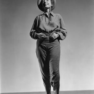 Agnes De Mille in character for Rodeo Ballet 1942