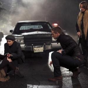 Still of Robert Carlyle, Emilie de Ravin, Ginnifer Goodwin and Josh Dallas in Once Upon a Time (2011)