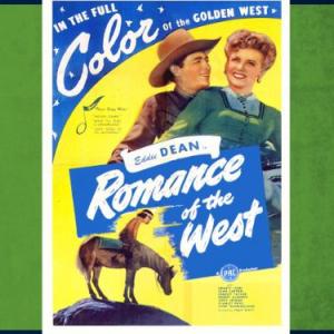 Joan Barton and Eddie Dean in Romance of the West (1946)