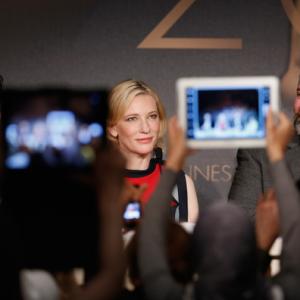 Jay Baruchel, Cate Blanchett, and Dean DeBlois at the Cannes Film Festival 2014 (press conference)