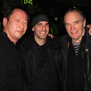 Executive producer Phil Lam cinematographer John DeFazio and actor Tom Bower at the Little Tokyo premier of Undoing