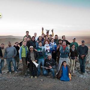 Cast and crew in Morocco (The President - 2011).