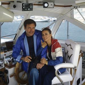 Natalie Wood and Robert Wagner aboard Splendour in Marina del Rey CA July 7 1978