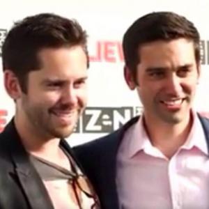Martin Delaney with brother Mike Delaney Believe Premiere 2014
