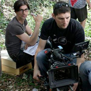 Jason DeParis directing Shadow Wars with the DP Matt Wise