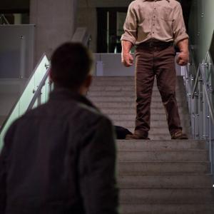 Still of Jensen Ackles and John DeSantis in Supernatural Everybody Hates Hitler 2013