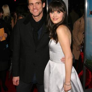 Jim Carrey and Zooey Deschanel at event of Yes Man 2008