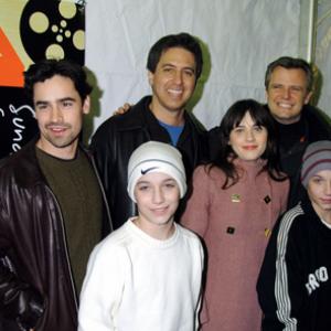 Ray Romano, Jesse Bradford, Michael Clancy, Zooey Deschanel and Curtis Garcia at event of Eulogy (2004)