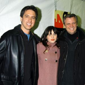 Ray Romano Michael Clancy and Zooey Deschanel at event of Eulogy 2004