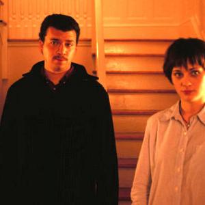 Still of Zooey Deschanel and Danny McBride in All the Real Girls 2003