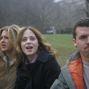 Still of Zooey Deschanel, Karey Williams and Danny McBride in All the Real Girls (2003)