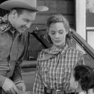 Rex Allen, Bonnie DeSimone and Mary Ellen Kay in Rodeo King and the Senorita (1951)