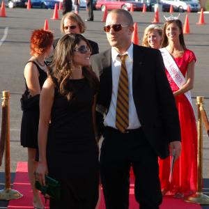 The Flyboys premiere with wife Kelly deVilliers