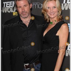 Larry Poindexter arrives with Beth Littleford at the Teen Wolf Premiere Party.