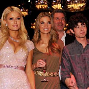 Paris Hilton Paul Iocono Amber Lancaster Beth Littleford and myself at Premiere of The Hard Times of RJ Berger