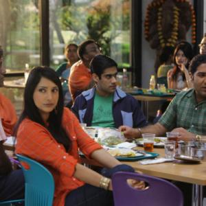 Still of Sacha Dhawan and Parvesh Cheena in Outsourced 2010