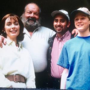 Three Forever's lead actors Susan Lyons, Bud Spencer and Justin Hardy with miniseries Director Franco Di Chiera