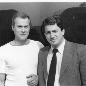 The great Tony Curtis and me in 74 on the set of Lepke the movie Great guy prankster and easy to work with I and my roommate Mike Romano made up Teeshirts with the movie logo on it The production company bought the idea and passed them out at the Cannes Film Festival the next year I was 23 years oldI was beefed up back thenlifting pounds of weights and pasta
