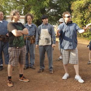 Still of Sean Hayes, Chris Diamantopoulos, Bobby Farrelly, Peter Farrelly and Will Sasso in Trys veplos (2012)