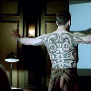 Ralph Fiennes as Francis Dolarhyde in Red Dragon Back piece tattoo created and applied by Ken Diaz