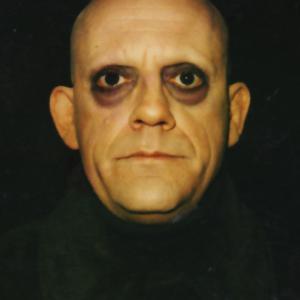 Christopher Lloyd as Uncle Fester Addams in The Addams Family Makeup designed and applied by Ken Diaz