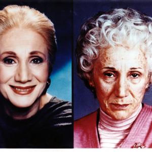 Olympia Dukakis as Bette Tremont in Dad 58 to 78 year old makeup designed by Ken Diaz