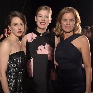 Kim Dickens Rosamund Pike and Carrie Coon