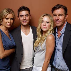 Dennis Quaid Kim Dickens Zac Efron and Maika Monroe at event of At Any Price 2012