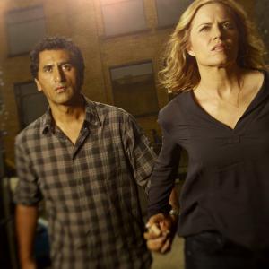 Still of Cliff Curtis and Kim Dickens in Fear the Walking Dead 2015