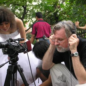 Schmoeller on the set of Wedding Day in Singapore