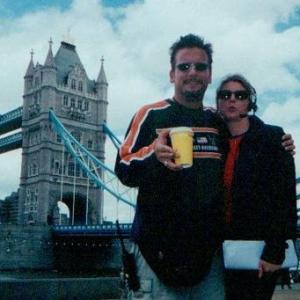 On location in London for The Mummy Returns