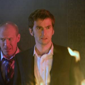 Still of Shaun Dingwall and David Tennant in Doctor Who (2005)