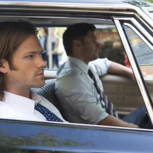 Still of Jensen Ackles, James Dittiger and Jared Padalecki in Supernatural (2005)