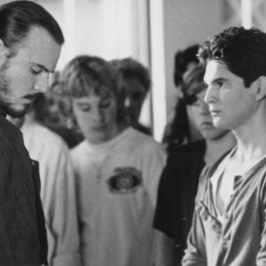 Still of Andrew Divoff and George Perez in Toy Soldiers (1991)