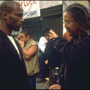 Ernest R Dickerson and DMX in Never Die Alone 2004