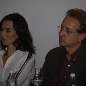 Beda Docampo con Ariadna Gil en la rueda de prensa de la película QUIÉREME