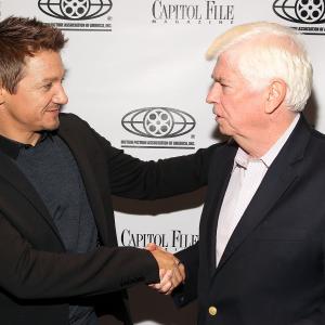 Chris Dodd and Jeremy Renner at event of Kill the Messenger 2014
